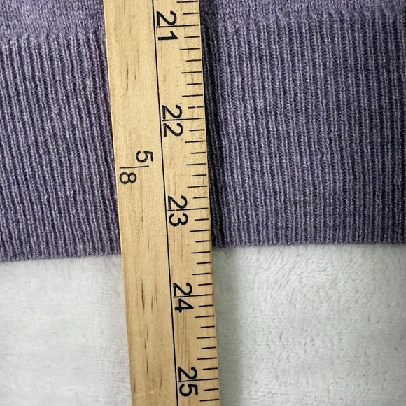 NAADAM 100% Cashmere Sweater Womens Medium Heathered Purple Soft Crewneck NWT - Picture 6 of 7
